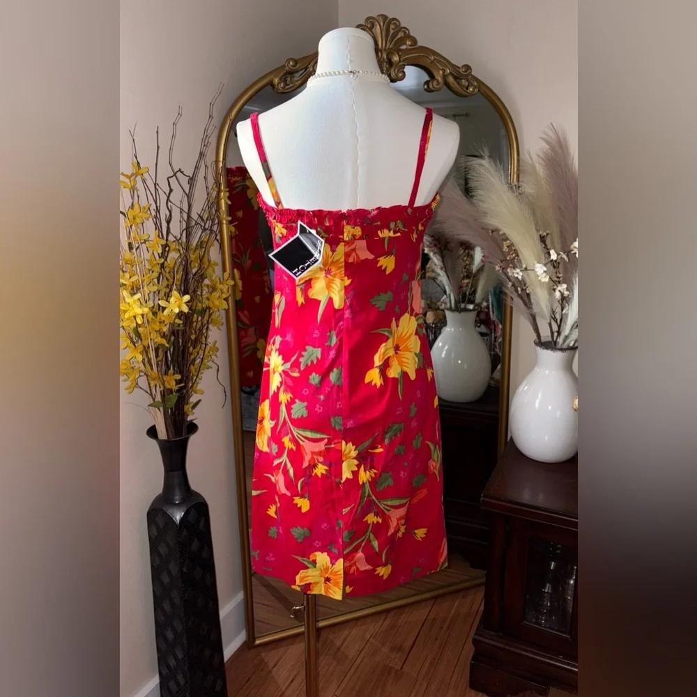 Vintage Y2K Giorgio Fiorlini Womens Dress Size 6 Floral NWT - Picture 5 of 11